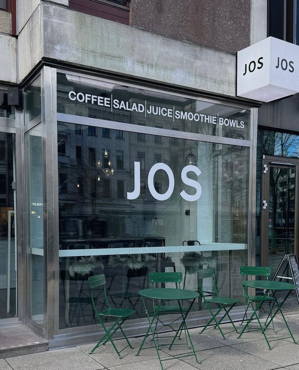 The JOS storefront in Göteborg